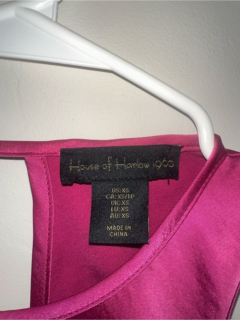 House of Harlow 1960 Magenta Satin Sleeveless Maxi Dress - Picture 2 of 2